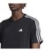 T-shirt Entraînement Motif/style 3 Rayures Essentials Homme Noir Blanc Adidas-4