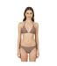 Womens/ladies Ruched Bikini Top Mocha Jack Wills-4