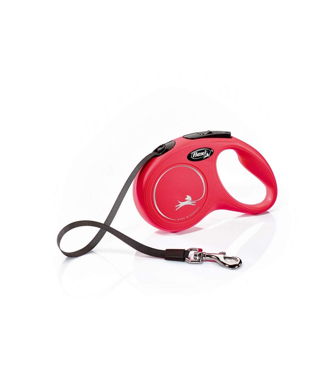 New classic tape large retractable dog lead 8m red Flexi-1