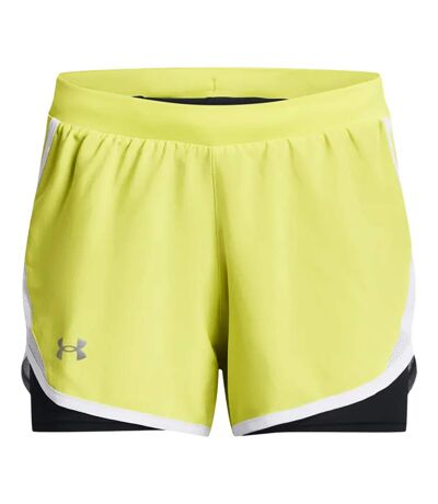 Short fly by 2.0 femme jaune Under Armour