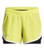 Short fly by 2.0 femme jaune Under Armour-1