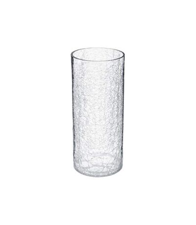 Vase en Verre Cylindrique Craq 30cm Transparent