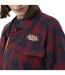 Sur-chemise femme à carreaux avec patchs Red Vondutch-2