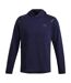 Mens Essential Fleece Raglan Hoodie Navy Blue Under Armour-2