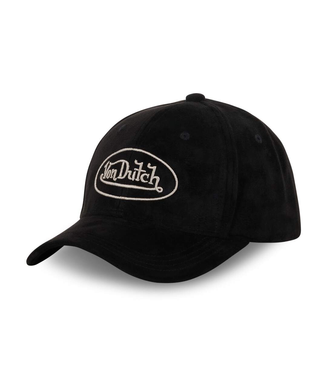 Casquette baseball en suedine Black Vondutch-1