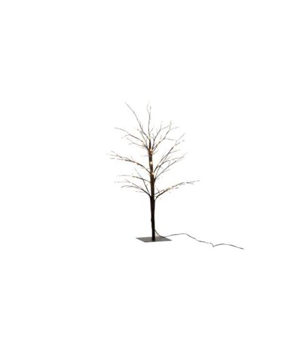 Paris Prix - Plante Artificielle Déco Led arbre Nu 57cm Noir