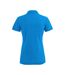 Womens/ladies Stretch Polo Shirt Ocean Blue Printer-2