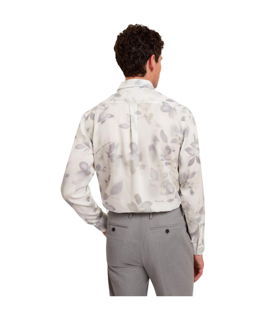 Chemise Motif/style Imprimé Feuille Homme Blanc Ted Baker-3