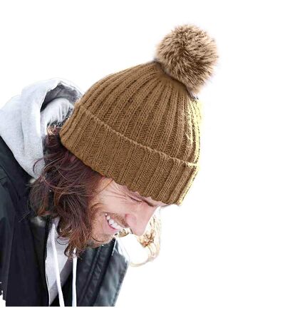 Bonnet D'hiver À Revers Mixte Beige Beechfield