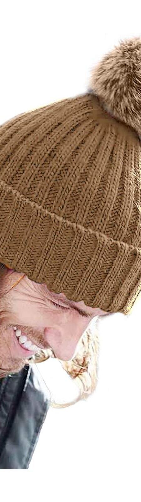 Beechfield® Unisex Cuffed Design Winter Hat (Biscuit Beige)