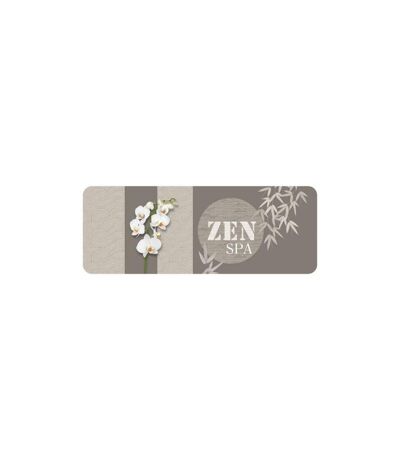 Tapis Déco Imprimé Spazen 45x120cm Taupe