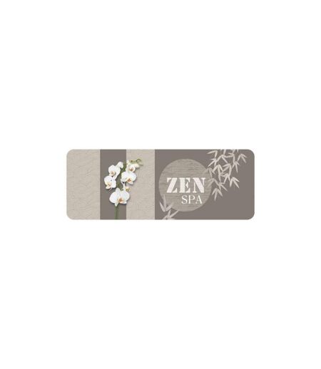 Tapis Déco Imprimé Spazen 45x120cm Taupe