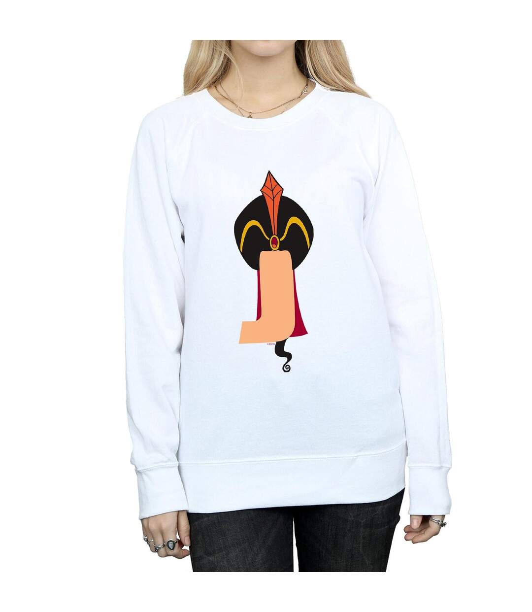 Disney Sweat-shirt Womens/Ladies Alphabet J Is For Jafar (Blanc) - UTBI12435-3