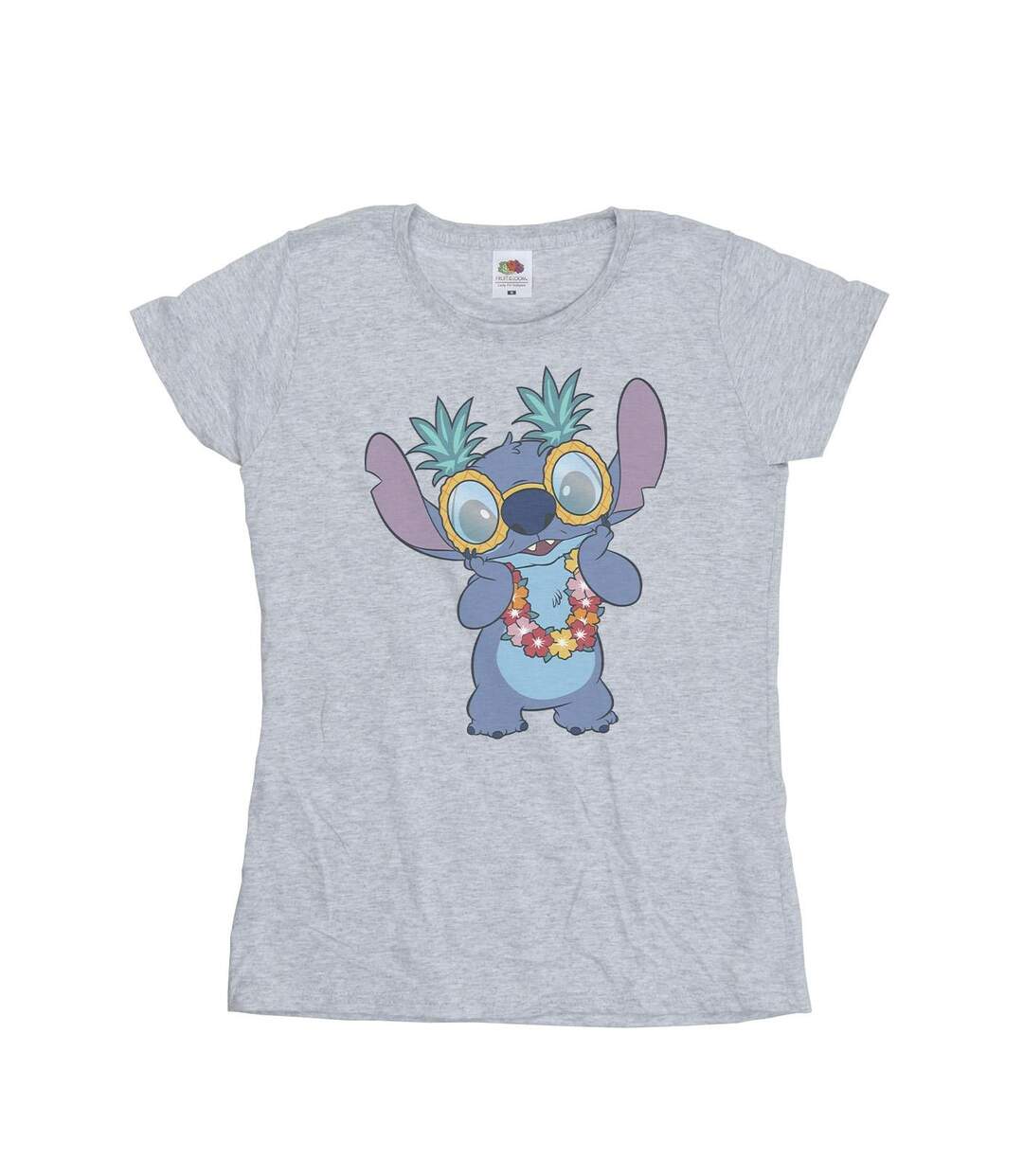 Disney Femme/Les femmes Lilo And Stitch Tropical Fun Cotton T-Shirt (Gris sportif) - UTBI25525-1