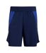 Short Motif/style Manchester United Fc Homme Bleu Indigo Sombre Adidas-1