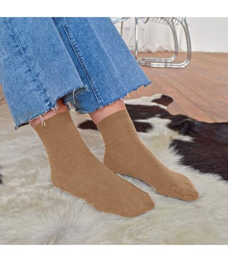 12 Pairs Ladies Plain Coloured Cotton Rich Dress Socks