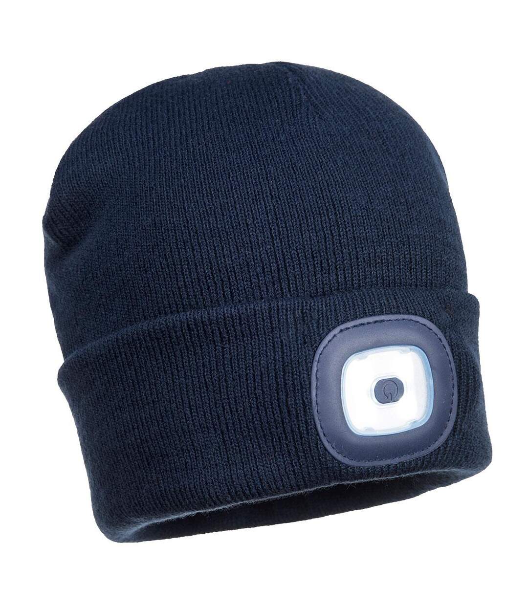 Unisex adult rechargeable torch beanie navy Portwest-1