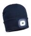 Portwest Unisex Adult Rechargeable Torch Beanie (Navy)