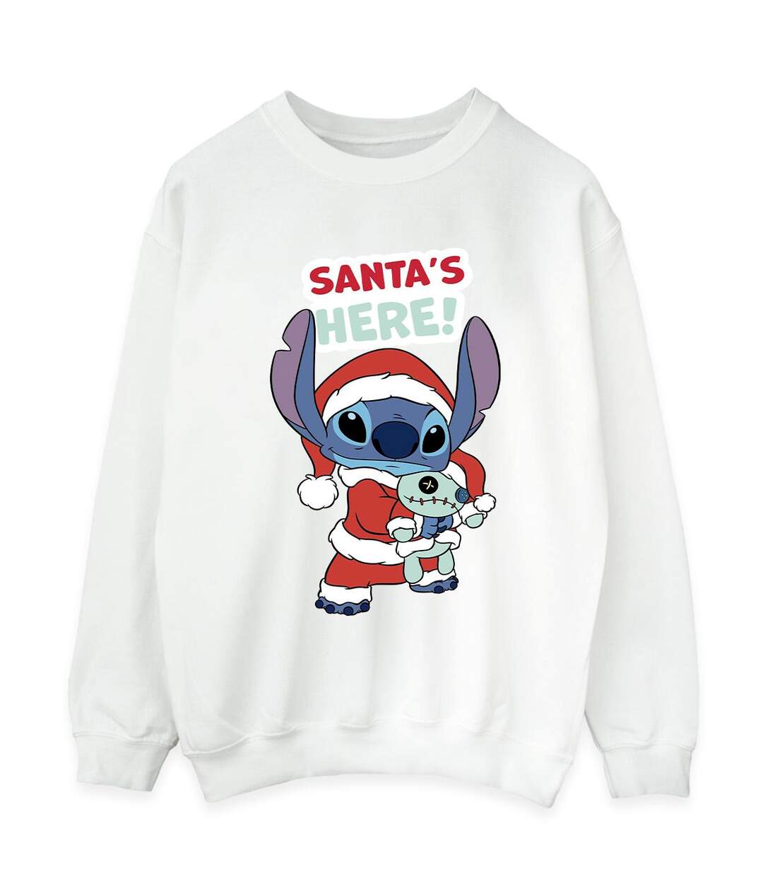 Disney Sweat-shirt Womens/Ladies Lilo & Stitch Santa's Here (Blanc) - UTBI23058-1