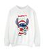 Disney Sweat-shirt Womens/Ladies Lilo & Stitch Santa's Here (Blanc) - UTBI23058-1