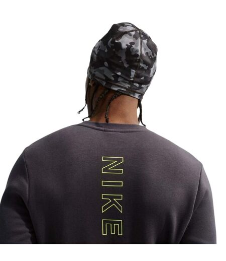 Mens City Side Logo Crew Neck Sweatshirt Grey Nike