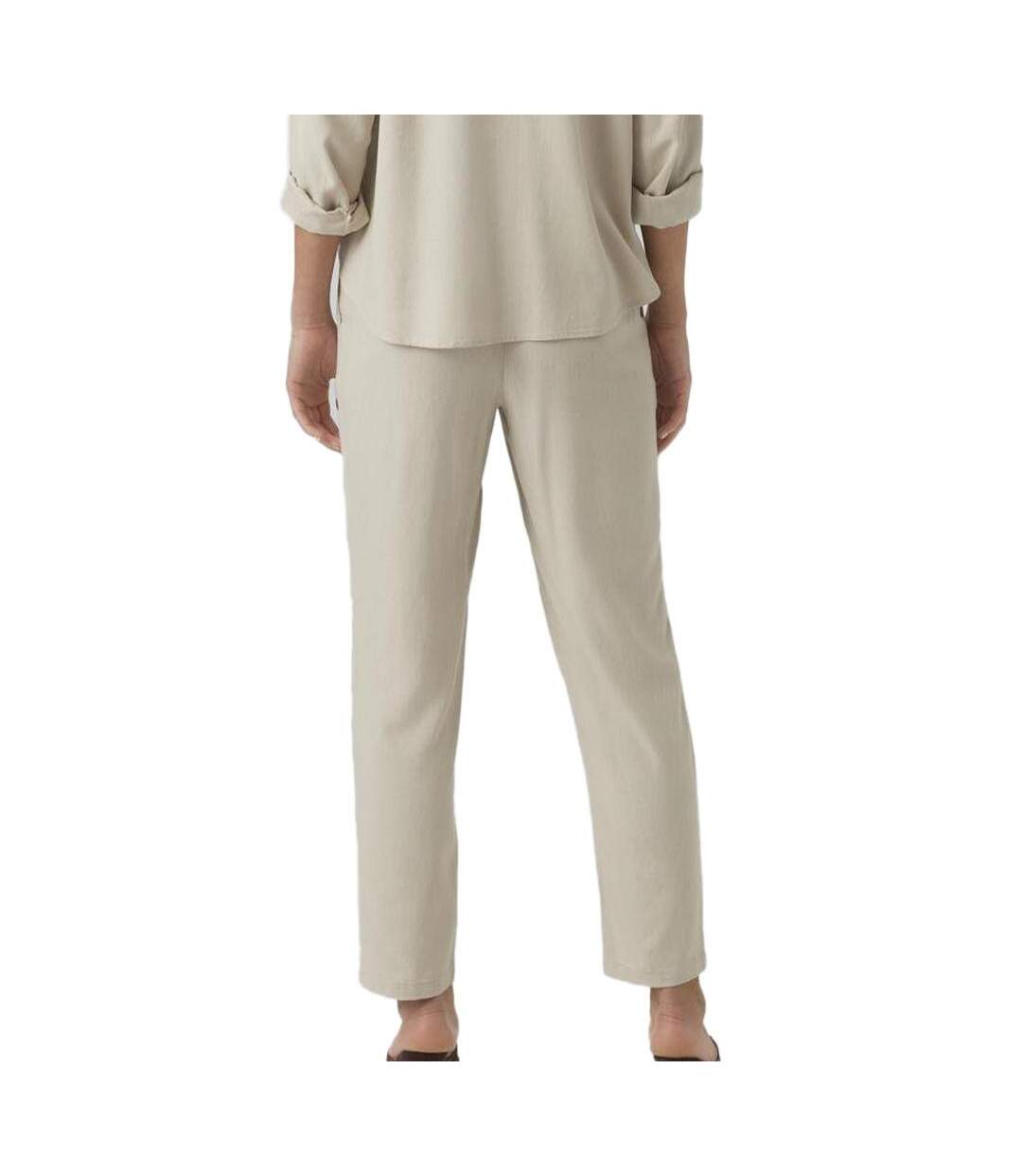 Pantalon Fluide Beige Femme Vero Moda Jesmilo - M