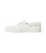 Mens Canvas Flat Boat Shoes White Timberland-2