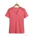 Tee-shirt femme MAYFLOWER TEEF4011A rose : la légèreté du coton flammé au style romantique-2