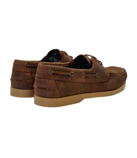 Mens Leather Boat Shoes Crazy Horse Jack Wills