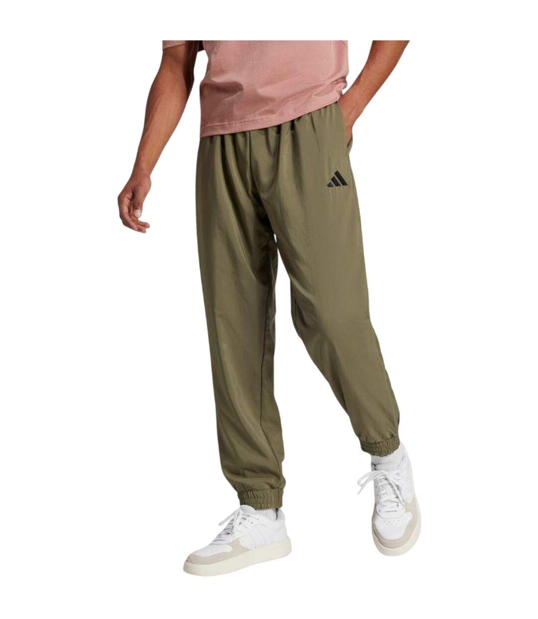 Pantalon De Jogging Style Petit Logo Essentials Stanford Homme Vert Adidas-1