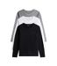 Lot de 3 t-shirts manches longues noir/blanc/gris homme tommy hilfiger um0um03022-1