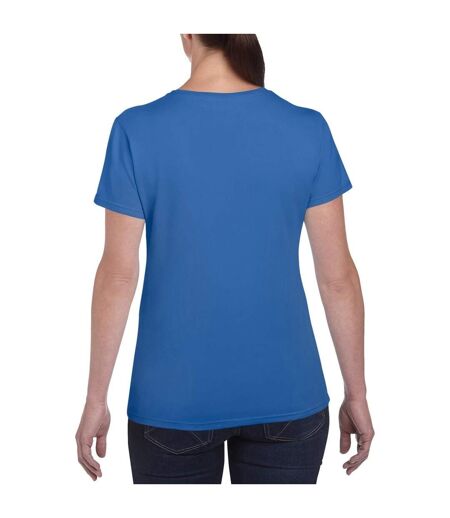 T-shirt À Manches Courtes Coupe Féminine Femme Bleu Roi Gildan