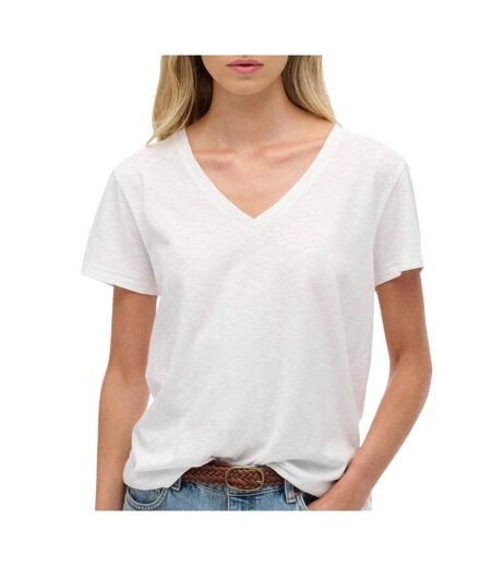 T-Shirt blanc femme superdry studioss