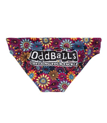 OddBalls Mens Bouquet Swim Briefs (Multicolored) - UTOB111