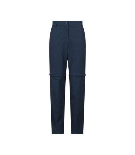 Pantalon Uni Et Extensible 2-en-1 Delta Femme Bleu Marine Mountain Warehouse