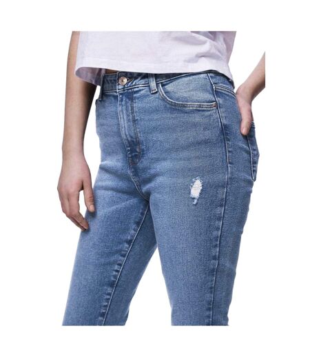 Jean Motif/style Usé Femme Bleu Pieces