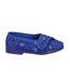 GBS Wilma Ladies Wide Fit Slipper / Womens Slippers (BLUE) - UTFS121