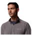 Mens Klamath Range Half Zip Fleece Top Grey Columbia-3