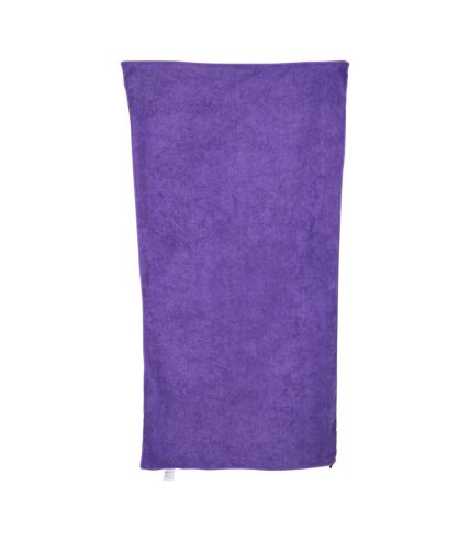 Travel micro-towelling towel one size dark purple Mountain Warehouse