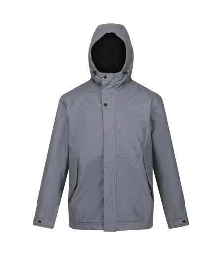 Mens Sterlings Iv Waterproof Jacket Storm Grey Marl Regatta