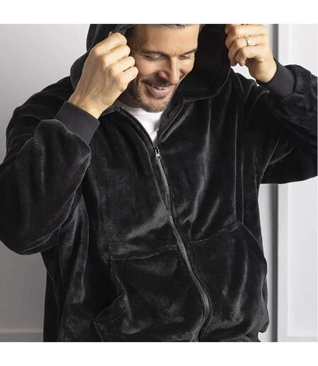 Warm Fleece Snoodie Hoodie for Men - Winter Sweatshirt Blanket Hoodie