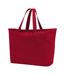 Canvas Heavy Duty Tote Bag One Size Scarlet Red Westford Mill-2