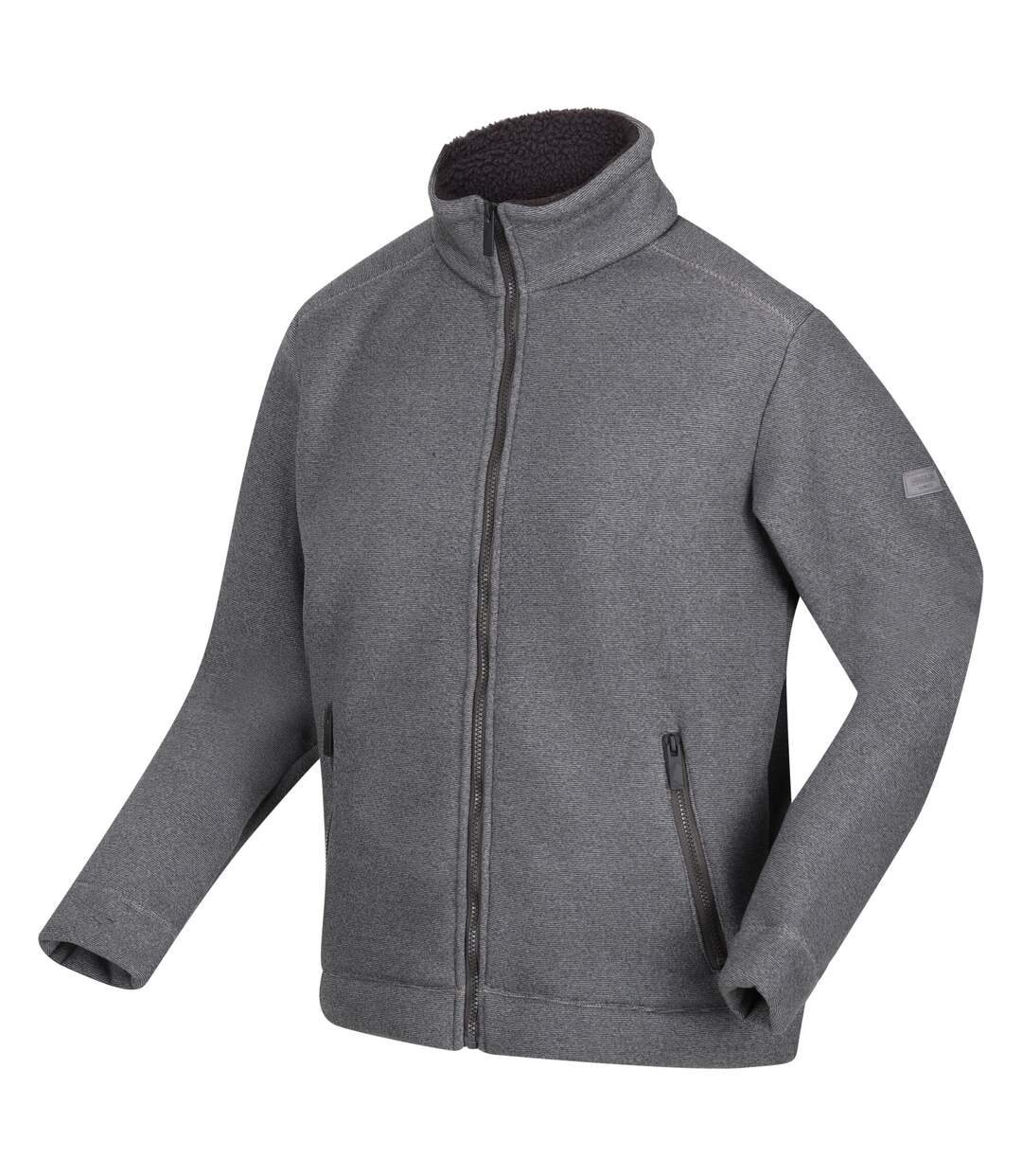 Mens Garrian Ii Full Zip Fleece Jacket Storm Grey Black Regatta-2