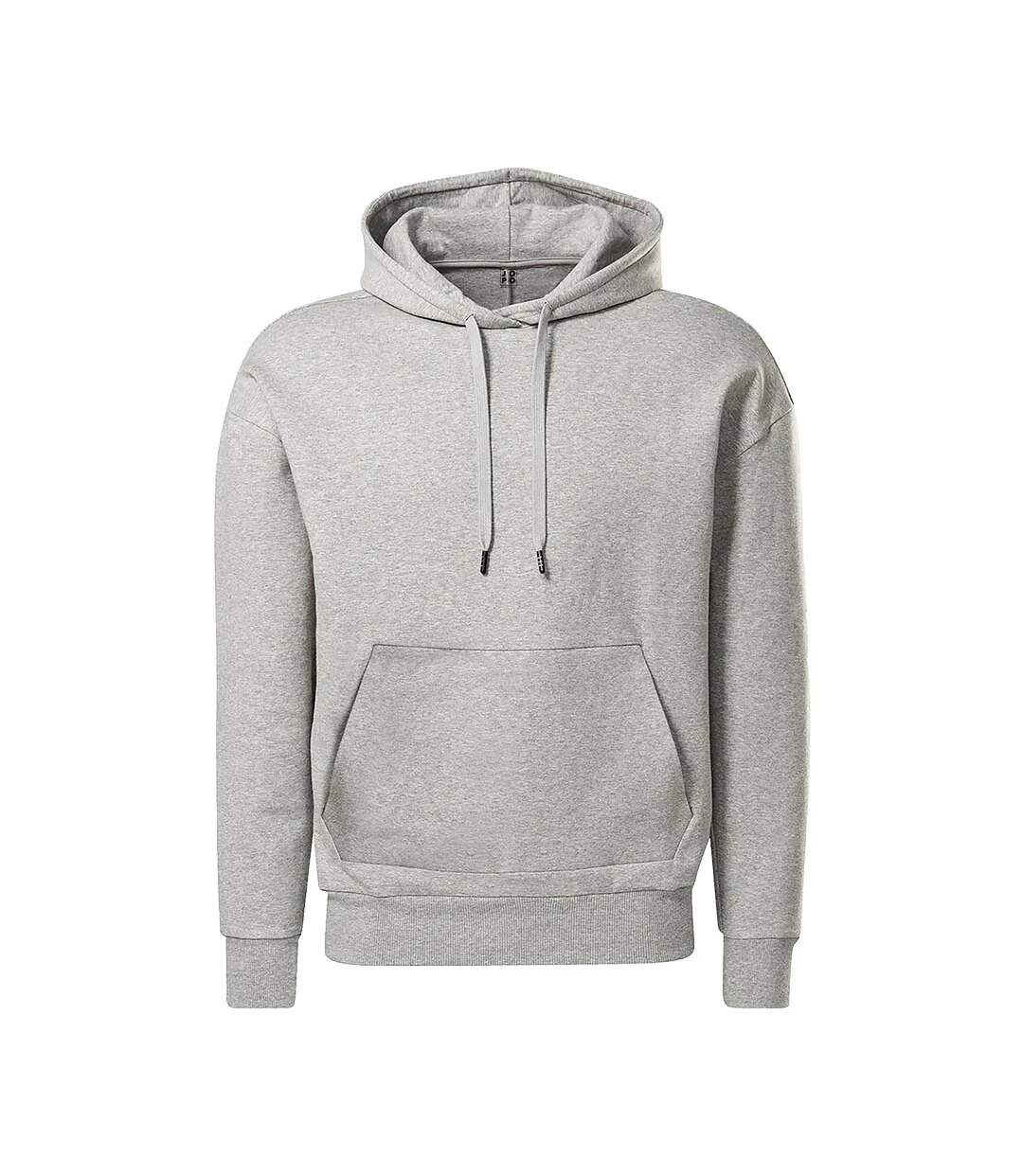 Sweat À Capuche Homme Gris Chiné X.O By Promodoro-1