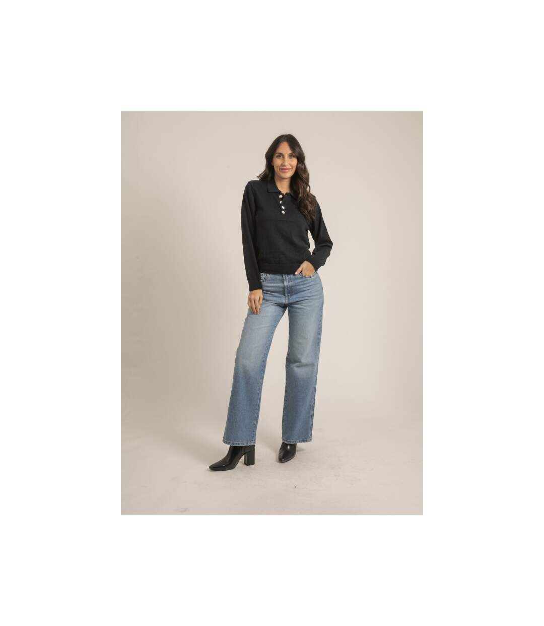 Pull fin col polo KONOR - Dona X Lisa-4