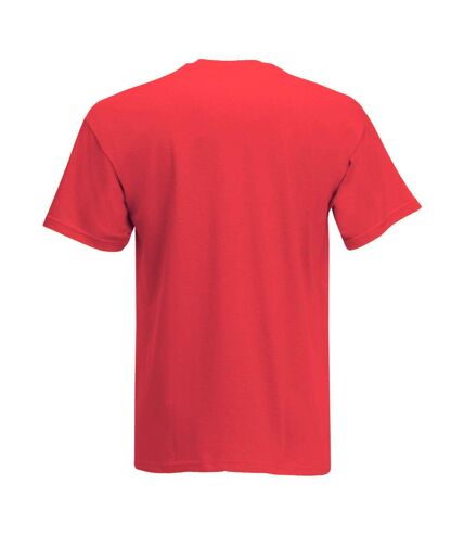 Mens Value Short Sleeve Casual T-Shirt (Bright Red) - UTBC3900