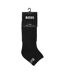 Pack Of 2  Unisex Adult Ankle Socks  Black Boss-3