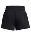 Womens/ladies Fleece Icon Boxer Shorts Black Under Armour-2