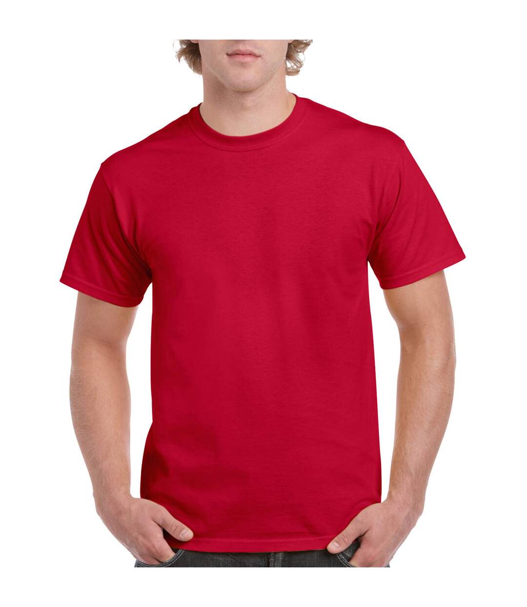 T-shirt Adulte Rouge Vif Gildan-1