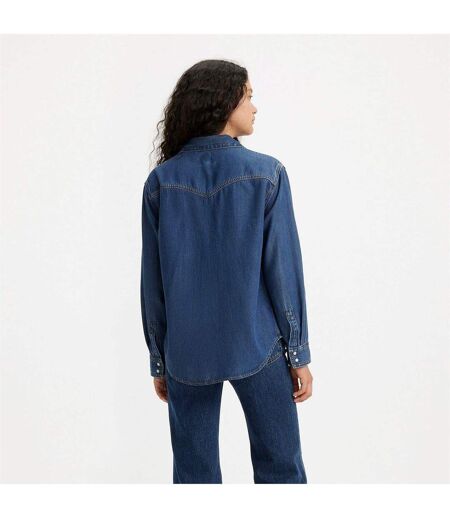 Womens/ladies Teodora Denim Lightweight Shirt Blue Levis